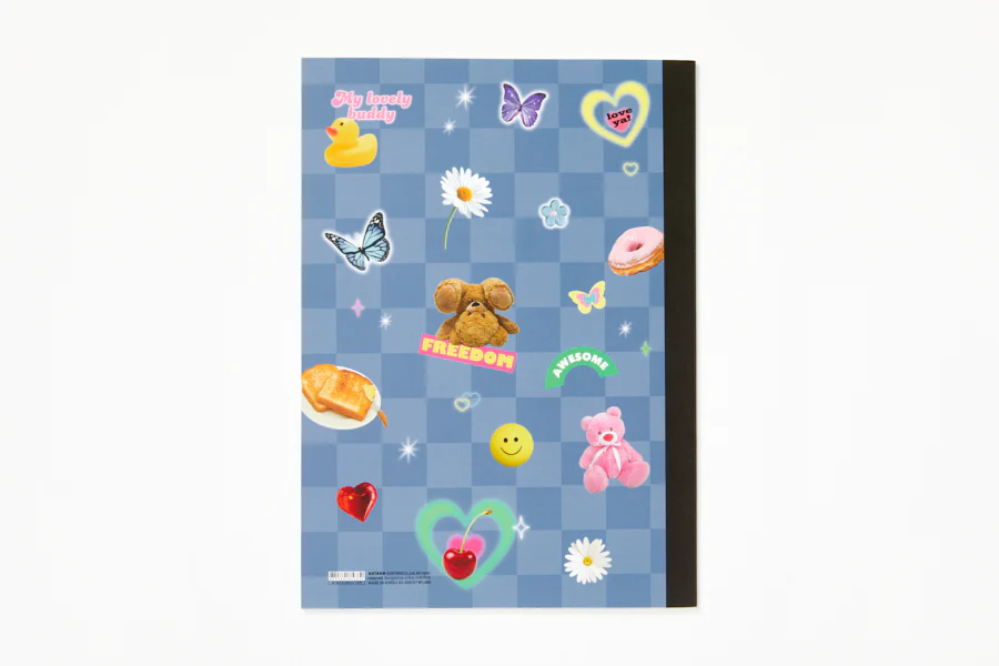 Notebook Bear Blue Retro - Image 4
